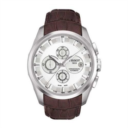 Tissot Couturier Automatic Chronograph Silver / Strap
